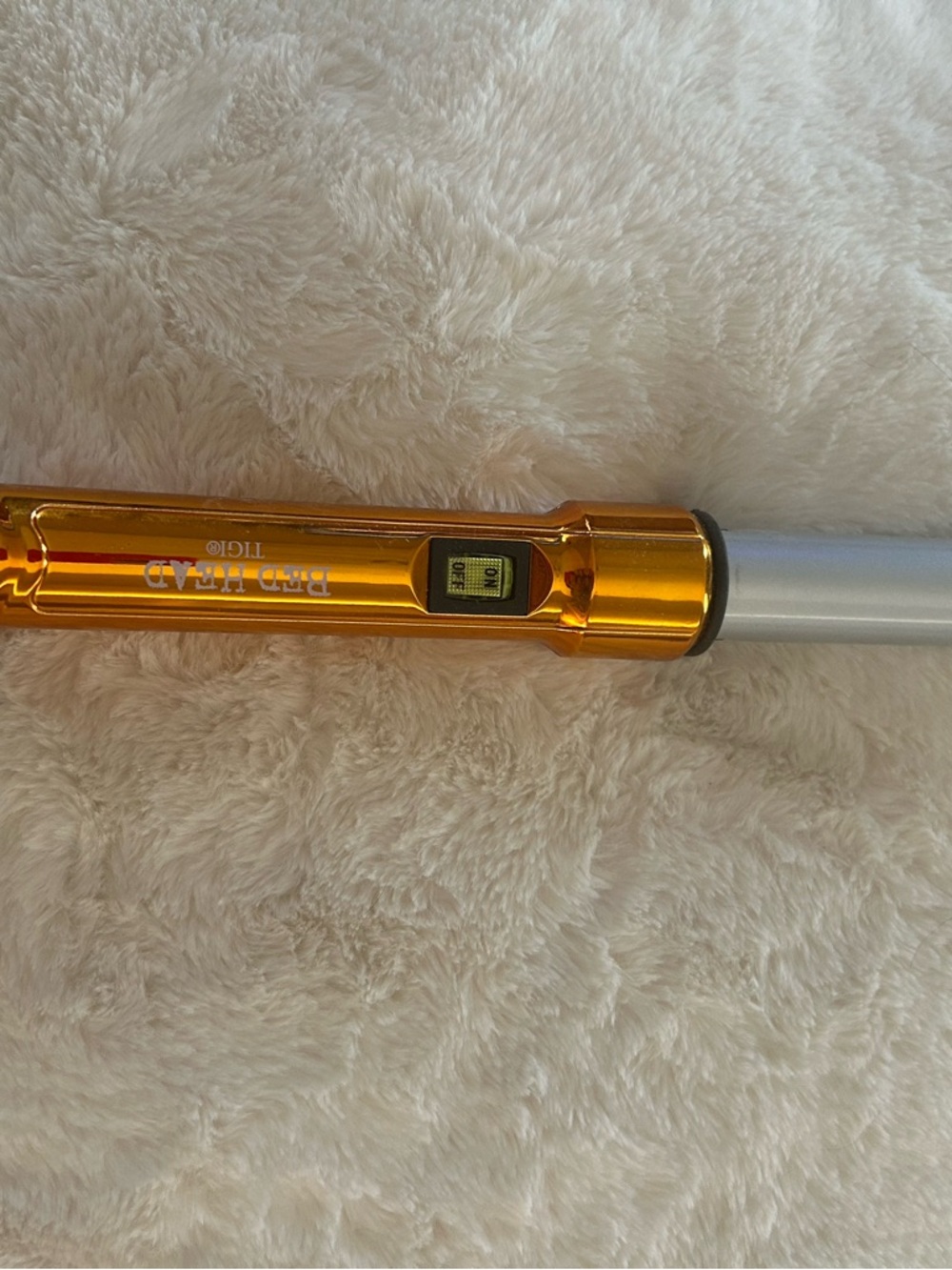 BedHead Metallic Orange and Silver Curling Wand